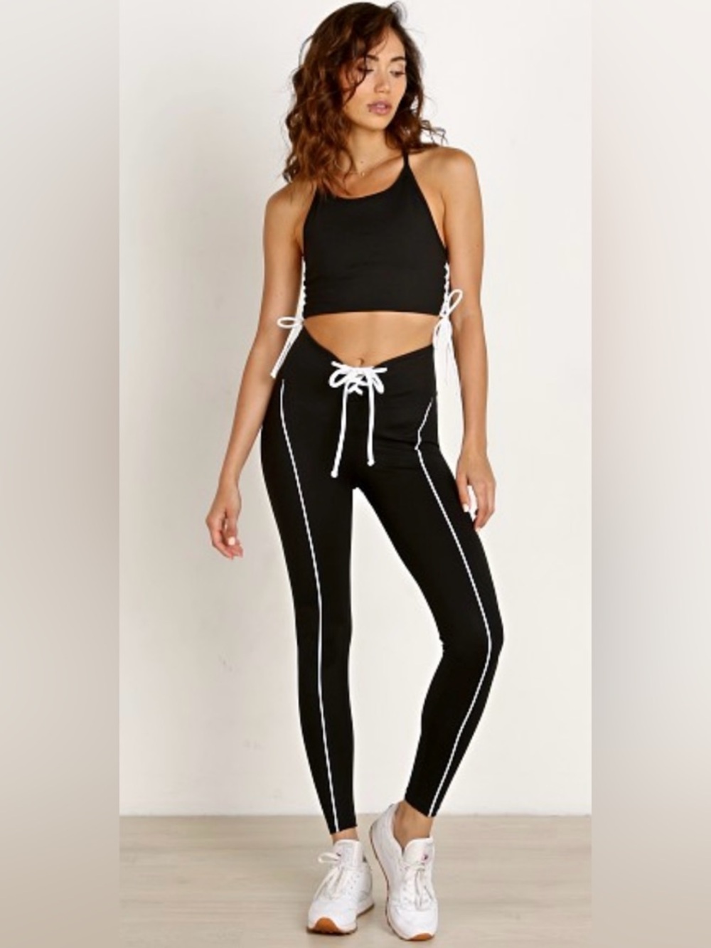 Year of Ours Football Legging Black White